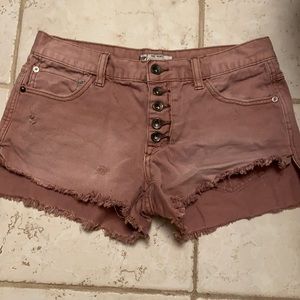 FREE PEOPLE Mauve Denim Short